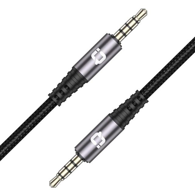 سلك aux اي كيو تاتش 1 متر IQ Touch 3.5mm Nylon braided Aux Cable