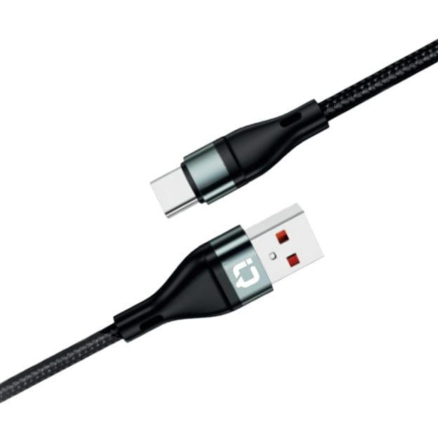 IQ Touch USB-A to USB-C 1M Braided Aluminium Cable