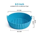 قالب سيليكون لمقلاة هوائية مقاس 3.5 - 6.5 لتر عدد 2 لون أسود وأحمر O Ozone Silicone Air Fryer Liner