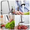 O Ozone Water Tap Extension 360 Degree Swivel Rotating Multifunctional Faucet Sprayer | Aerators Kitchen Tap Head | Kitchen Sink Aerator Faucet Booster Shower Tap Three Mode |Kitchen Accessories Tools-