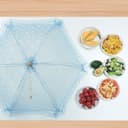 غطاء للطعام 80/70 سم لون أبيض من او اوزون O Ozone Pop Up Picnic Net Food Cover Tent Mesh Food