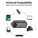 Wownect Mini LED Portable Projector [100 ANSI Lumens/Screen Size Upto 100’’] 1080P 4K-Supported Home Theater Video Indoor/Outdoor Small Kids Projector Compatible with Fire TV Stick,PS4, HDMI, AV & USB -Black - SW1hZ2U6MTc2MTg1OQ==