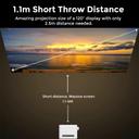 Wownect LED Projector Mini Home Cinema [ 100 ANSI Lumens,Max 200" Display] Full HD 1080p Indoor / Outdoor Gaming Projector Compatible with Smartphone, TV Stick, Laptop, Tablet, HDMI, USB, AV - White - SW1hZ2U6MTc2MTg3Mw==