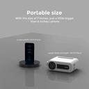 بروجكتر صغير بدقة 1080 بكسل 100 لومن ANSI لون أبيض من وونكت Wownect LED Projector Mini Home Cinema - SW1hZ2U6MTc2MTg4Ng==