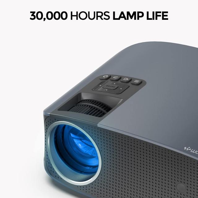 Wownect Android Projector with 120 Inch Projector Screen | Mobile Screen Mirroring Outdoor Projector with 200" Display | Android 9.0 TV Download Apps WiFi Bluetooth Home Theater Video Projector 4k - SW1hZ2U6MTc2MTkxNg==