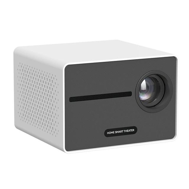 Wownect Android Projector 200 ANSI Lumens |Portable Mini Movie Projector with 180" Display | Android 9.0 HD 1080P Supported Download Apps Bluetooth WiFi Home Theater Video Projector -White - SW1hZ2U6MTc2MTkyNA==