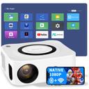 بروجكتر سمارت 1080 بكسل يدعم 4K لون أبيض من وونكيت Wownect Portable Android Projector - SW1hZ2U6MTc2MTgzOA==