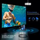 Wownect Portable Android Projector|Native 1080P 4K HD Projector with 5G WiFi & Bluetooth |200” Display Supported Mini Projector for Outdoor & Movies Home Theater Compatible with Smartphone AV HDMI USB - SW1hZ2U6MTc2MTg0MA==