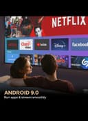 بروجكتر سمارت 5500 لومن بدقة 1080 بكسل مع شاشة عرض 150 بوصة لون أبيض من وونكت Wownect Smart Mini Android Projector