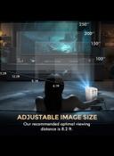 بروجكتر سمارت 5500 لومن بدقة 1080 بكسل مع شاشة عرض 150 بوصة لون أبيض من وونكت Wownect Smart Mini Android Projector