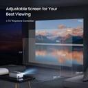 Wownect Android Projector |1080P Full HD Supported 4000L Outdoor Portable Projector, 200" Display Home Theater Movie Projector for Outdoor Movies, Compatible with TV Stick, HDMI, VGA, AV - SW1hZ2U6MTc2MTk0Nw==