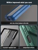 كفر سامسونج جالاكسي زد فولد 5 أخضر مع غطاء كاميرا بولي كربونات نيلكين Nillkin Camshield Pro Cover for Samsung Galaxy Z Fold 5 Slim S Pen Case & Metal Kickstand - SW1hZ2U6MTc2NDU2OA==