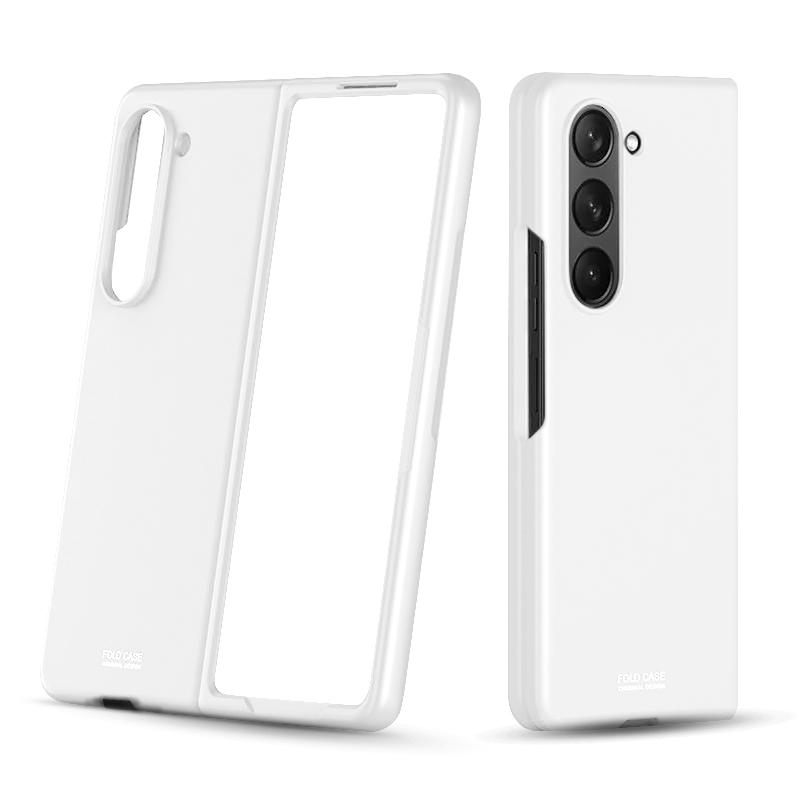 O Ozone Slim Case Compatible with Samsung Galaxy Z Fold 5, [Frosted Feel] Non-Slip Lightweight Full-Body Protective Phone Case Cover for Galaxy Z Fold5 - White