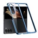 كفر جوال سامسونج جالاكسي زد فولد 5 (2023) أزرق بولي كربونات او اوزون O Ozone Compatible for Samsung Galaxy Z Fold 5 Case (2023) Slim Hard Electroplated Edge Cover - SW1hZ2U6MTc2MzYwMA==