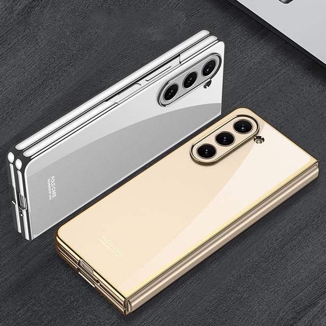 كفر سامسونج جالكسي زد فولد 5 قابل للطي شحن لاسلكي لون شفاف من او اوزون O Ozone Cover For Samsung Galaxy Z Fold 5 5G Case