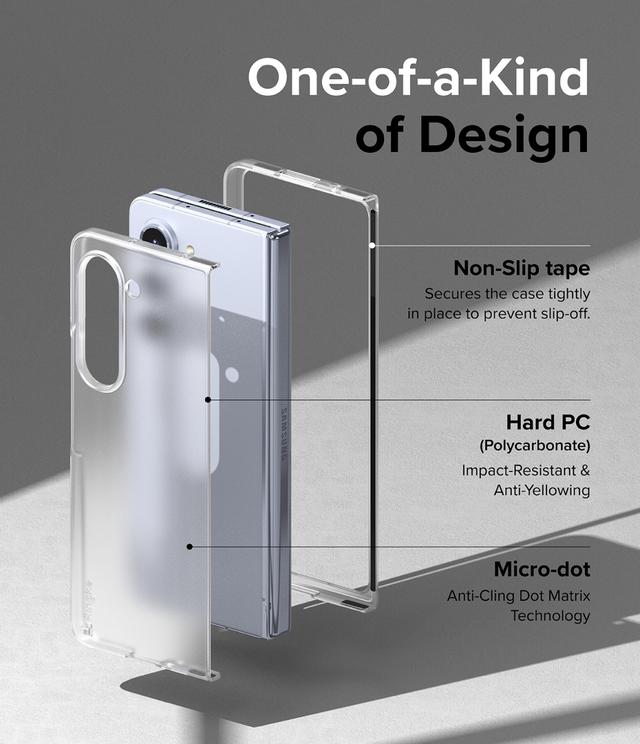 كفر سامسونج Z Fold 5 شحن لاسلكي لون شفاف من رينجكي Ringke Slim Case Compatible with Samsung Z Fold 5 2023 - SW1hZ2U6MTc2MjA2Ng==