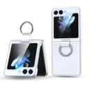 كفر جوال سامسونج جالاكسي زد فليب 5 مع تعليقة جوال شفاف بولي كربونات او اوزون O Ozone Clear Case for Samsung Galaxy Z Flip 5 Cover with Ring Holder