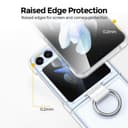 كفر جوال سامسونج جالاكسي زد فليب 5 مع تعليقة جوال شفاف بولي كربونات او اوزون O Ozone Clear Case for Samsung Galaxy Z Flip 5 Cover with Ring Holder