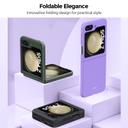 كفر جوال سامسونج جالاكسي زد فليب 5 أسود بولي كربونات او اوزون O Ozone Case Compatible with Samsung Galaxy Z Flip 5 Cover