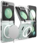 Ringke Slim Magnetic [Compatible with MagSafe] Compatible with Samsung Galaxy Z Flip 5 Case , Non-Yellowing Transparent Hard PC Thin Premium PC Lightweight Protective Phone Cover- Clear