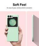 Ringke Slim Magnetic [Compatible with MagSafe] Compatible with Samsung Galaxy Z Flip 5 Case , Non-Yellowing Transparent Hard PC Thin Premium PC Lightweight Protective Phone Cover- Mint - SW1hZ2U6MTc2MjAzMw==