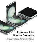 Ringke [2 Pack] Dual Easy Film Compatible with Samsung Galaxy Z Flip 5 Screen Protector, Premium Full Cover Film Easy Application Case Friendly Screen Protector - SW1hZ2U6MTc2MjU1OA==