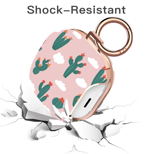 جراب سماعات سامسونج مع سلسلة مفاتيح زهري بولي كربونات او اوزون O Ozone Case for Samsung Galaxy Buds