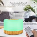 O Ozone 700ml Essential Oil Diffuser, Premium 5 In 1 Ultrasonic Aromatherapy Aroma Oil Diffuser Humidifier Remote Aroma Diffuser With Auto Shut-off Function, 7 Color Light High/Low Mist Timer Diffuser for Home Bedroom Office-
