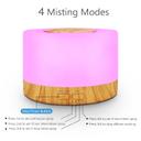 O Ozone 700ml Essential Oil Diffuser, Premium 5 In 1 Ultrasonic Aromatherapy Aroma Oil Diffuser Humidifier Remote Aroma Diffuser With Auto Shut-off Function, 7 Color Light High/Low Mist Timer Diffuser for Home Bedroom Office-