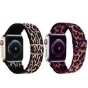 سوار ساعة ابل 38 / 40 / 41 مم نايلون رياضي 2 قطعة او اوزون O Ozone Stretchy Solo Loop Straps Compatible with Apple Watch Band - SW1hZ2U6MTc2NDM0Mw==