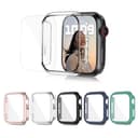 O Ozone Matte Watch Cover Compatible with Apple Watch Series 8 45mm Case with Screen Protector (Pack of 6) Protective cover 360 Protection Shockproof Design for iWatch Series 8/7/6/5/4/3/2/1/SE - Clear/Black/Green/Midnight Blue/Silver/Gold