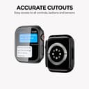 O Ozone Matte Watch Cover Compatible with Apple Watch Series 8 45mm Case with Screen Protector (Pack of 6) Protective cover 360 Protection Shockproof Design for iWatch Series 8/7/6/5/4/3/2/1/SE - Clear/Black/Green/Midnight Blue/Silver/Gold