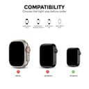 كفر حماية لساعة ابل 8 مع شاشة حماية 41 مم عدد 6 بألوان شفاف أسود وردي أزرق أخضر ورمادي من او اوزون O Ozone Rugged Cover Series Compatible with Apple Watch Series 8 Case