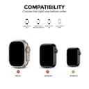 كفر حماية لساعة ابل 8 مع شاشة حماية 41 مم عدد 6 بألوان شفاف أسود وردي أزرق أخضر ورمادي من او اوزون O Ozone Rugged Cover Series Compatible with Apple Watch Series 8 Case