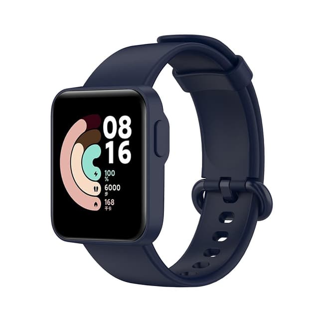 سوار ساعة شاومي مي واتش لايت سيليكون أزرق غامق من او اوزون O Ozone Silicone Straps Compatible with Mi Smart Watch Lite/Redmi Band