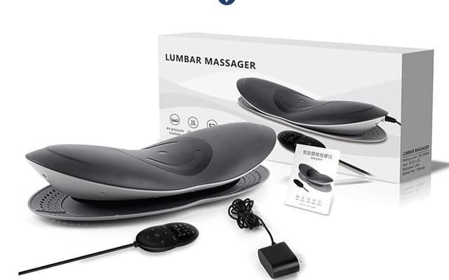 جهاز مساج الظهر الكهربائي مع حرارة Electric Lumbar Heating And Vibration Massager