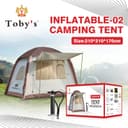 Toby's Inflatable-02 Camping Tent with Pump 2-4 Persons