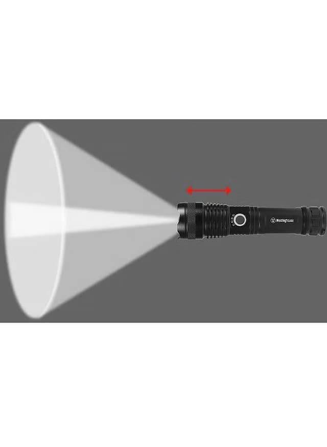 كشاف يدوي خارجي للرحلات قابل لإعادة الشحن 1200 لومن Westinghouse WF393 Super Bright USB Rechargeable LED Flashlight