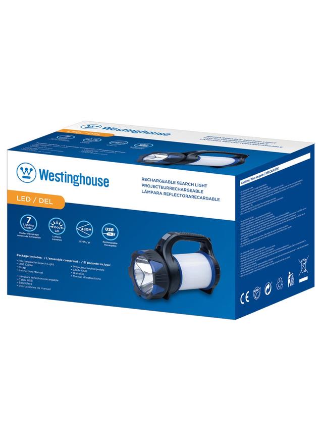 Westinghouse WF225 Multifunctional Rechargeable LED Work Light , 10W LED, 104x SMD, 1000Lm, 7 Lighting Modes, 480m Beam Range, 3.7V 4800mAh Li-ion - SW1hZ2U6MTc0Mjg3OA==