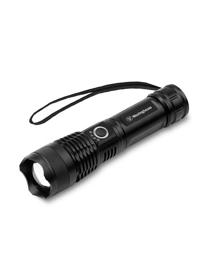 Westinghouse WF393 Super Bright USB Rechargeable LED Flashlight, 1200 Lumens, 8 Hours Runtime, 5 Lighting Modes, Adjustable Focus