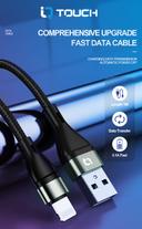 IQ Touch USB-A to Lightening 1M Braided/Aluminium Cable - SW1hZ2U6MTc4MTU5Mw==