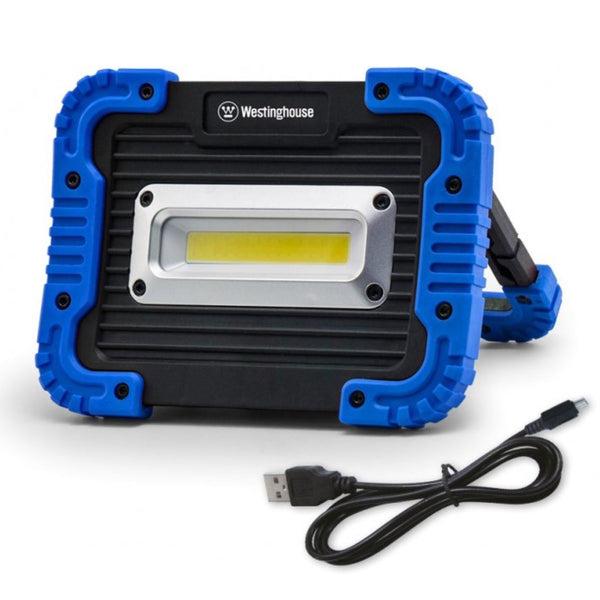 كشاف ليد خارجي للرحلات صغير لاسلكي 750 لومن 4000 مللي أمبير Westinghouse WF57 Rechargeable Work Light with 10W COB LED