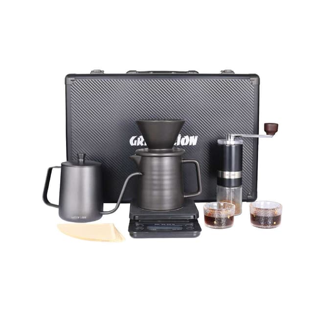 شنطة قهوة مختصة قهوة v60 جرين Green Lion G-80 9 in 1 Coffee Maker Set
