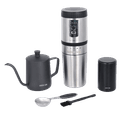 شنطة قهوة ماكينة صنع القهوة مع مطحنة مدمجة وإبريق جرين Green Lion Portable Coffee Maker Kettle Stainless Steel - SW1hZ2U6MTc2ODIyMg==
