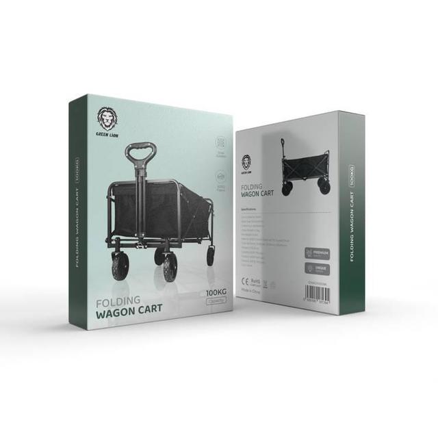 Green Lion Folding Wagon Cart - Black