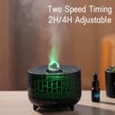 Flame Aromatherapy Essential Oil Diffuser LED Lamp Ultrasonic Aroma Diffuser Mist Maker 230ML - 355478