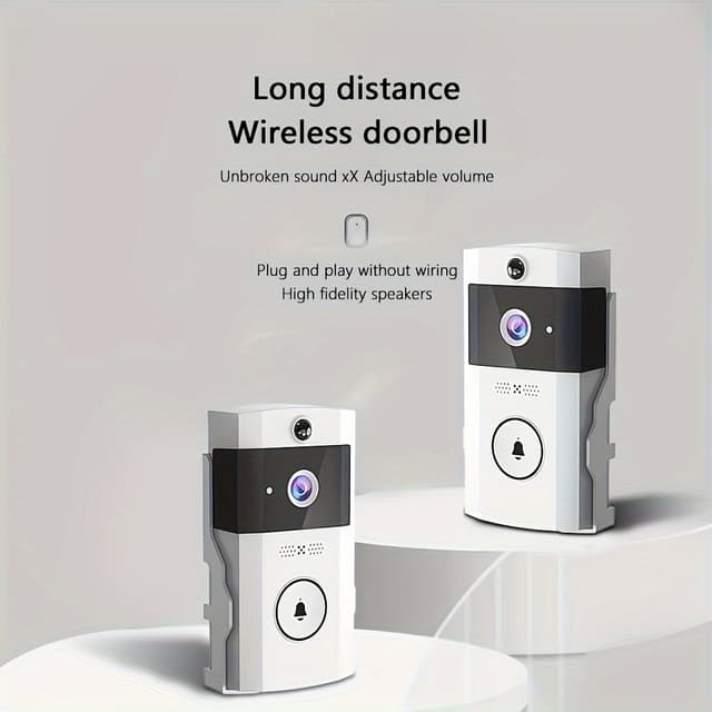 جرس باب مع كاميرا 3600 مللي أمبير Jmary Smart Doorbell Night Vision