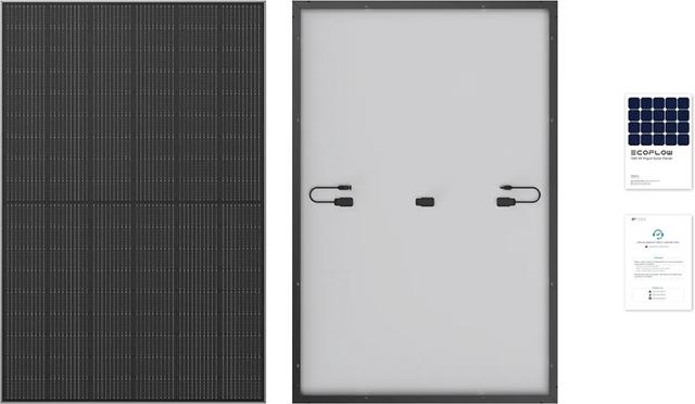 لوح شمسي 400 واط لبطارية ايكوفلو المتنقلة للرحلات قطعتين EcoFlow Portable 2PCS 400W Rigid Panel