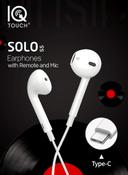 سماعة اذن سلك تايب سي اي كيو تاتش IQ Touch Wired Stereo Earphone With Type-C Connector - SW1hZ2U6MTgwOTkyNA==