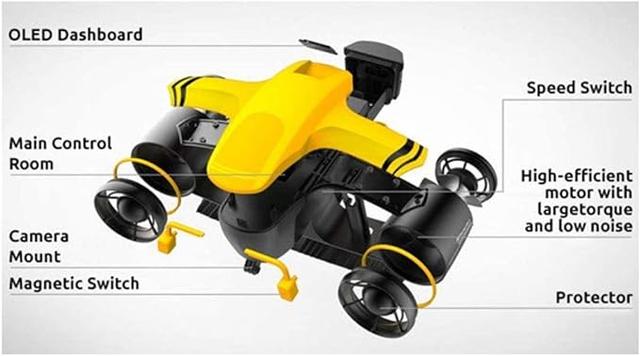 سكوتر غوص روبيسيا سي فلاير سرعتين 6.5 كم/س Robosea Seaflyer Electric Underwater Scooter - SW1hZ2U6MTg4NzA1Mg==